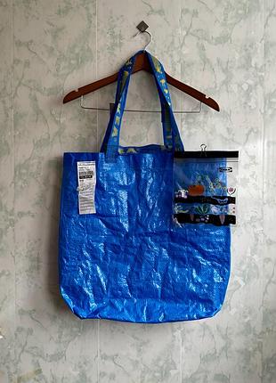 Шопер ikea синій, великий пакет