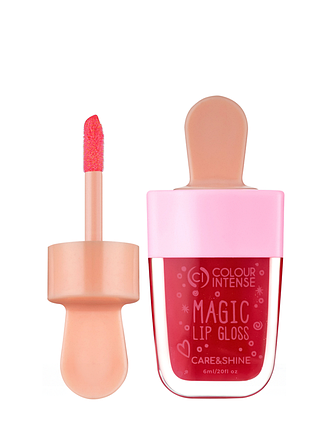 Блиск для губ colour intense magic lip gloss 6 мл g344, № 01 полуничний daily skin care