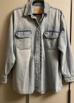 Джинсова сорочка pull&bear