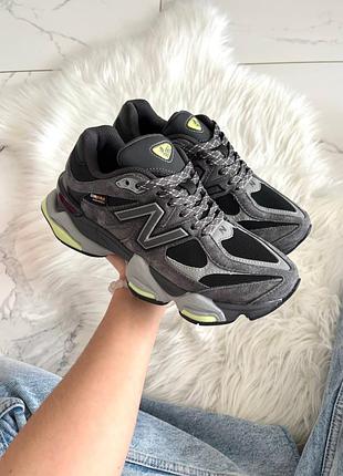 Кроссовки new balance 9060 dark grey green cordura  💧 влагозащита  💧  арт 4111