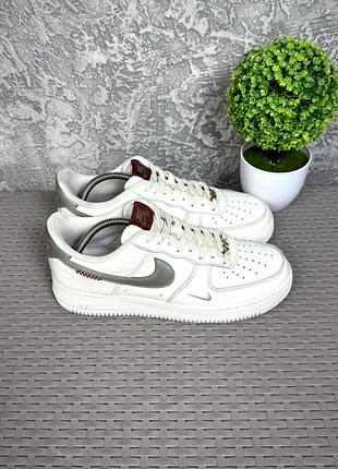 Nike air force 1 кроссовки 43 размер кожаные спортивные белые
