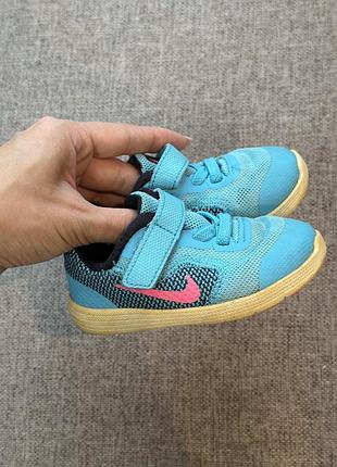 Кросівки для дітей nike бірюзові, розмір 21