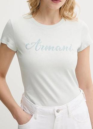 Жіноча футболка з логотипом armani exchange