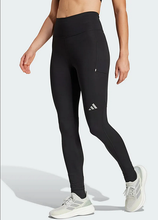 Жіночі бігові лосини чорні тайтси adidas running ultimateadidas 7/8 - s