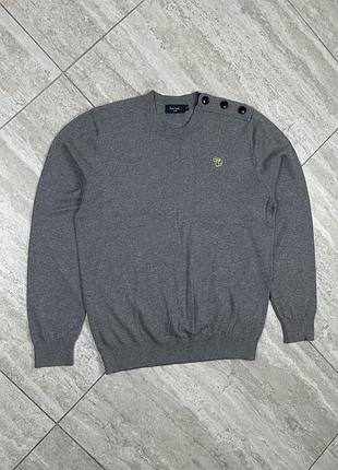 Men's paul smith sweater gray horse motif size l кофта світер