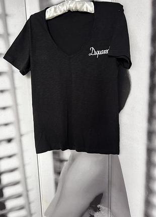 Футболка чорна dsquared