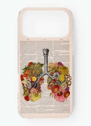 Чехол на iphone 17 pro max легкие. анатомия (принт 299)