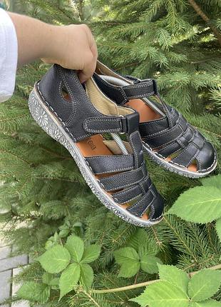 Шкіряні босоніжки loretta 👡40-25,5см! 5