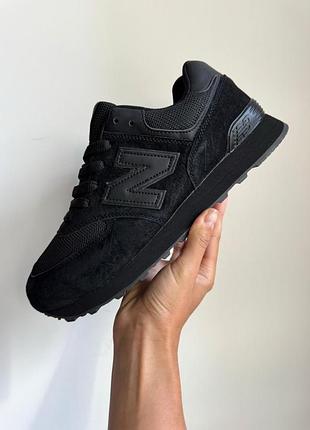 Кроссовки new balance 574 black 2
