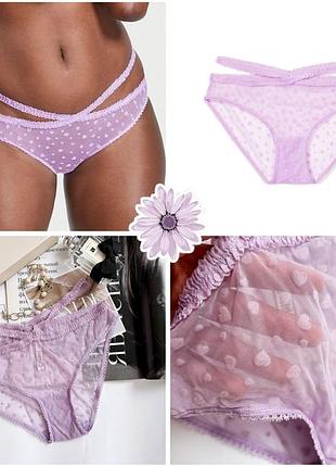 Трусики purple lace bikini panty   victoria's secret