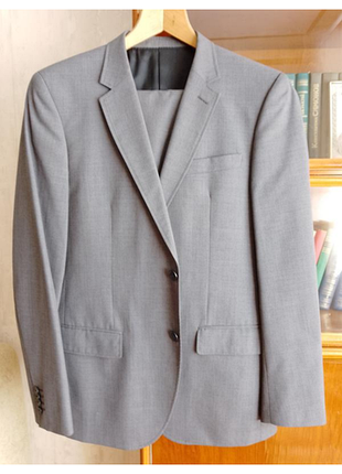 Мужской классический костюм matinique (дания), полушерсть. размер: 52 (xl). цвет: влажный асфальт. в подарок: фирменный чехол для одежды soul&city. 2
