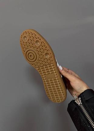 Кроссовки adidas samba brown white 8
