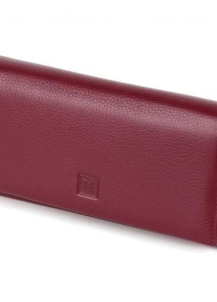 Кошелек кожаный бордовый vermari 72081-1806 wine