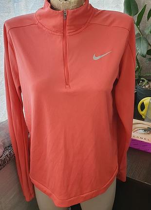 Кофта жіноча nike dri-fit pacer 1/4-zip коралова