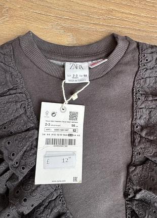 Кофта для дівчинки zara тепла