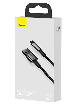 Дата кабель baseus tungsten gold usb to lightning cable 2.4a (1m) (calwj-0) 6