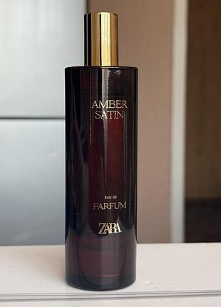 Zara amber satin 80 мл затишний парфум на осінь