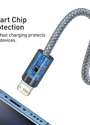 Дата кабель baseus dynamic series usb to lightning 2.4a (2m) (cald00050) 3