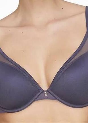 Бюстгальтер со вставными подушечками thirdlove 24/7 classic uplift plunge bra &nbsp;- синий