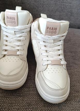 Кроссовки zara утепленные, хайтопы осень-весна. 32 размер стелька 20,5 см
