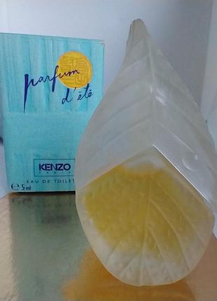 Parfum d'ete 1992 kenzo винтаж миниатюра 5мл