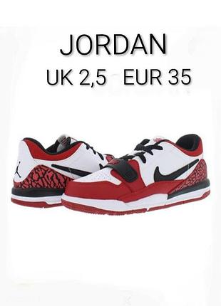 Кожаные кроссовки бренда jordan legacy made in indonesia. ru5 2,5 eur 35