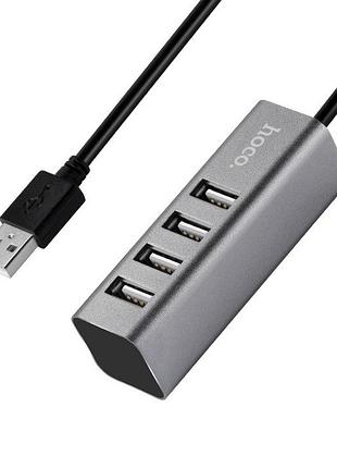 Usb-хаб hoco hb1 4usb line machine - tarnish