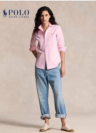 Хлопковая рубашка polo ralph lauren