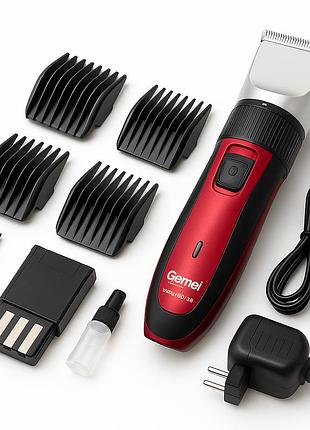 Машинка для стрижки с сильным аккумулятором gemei gm-550, моющаяся машинка для стрижки jl-89