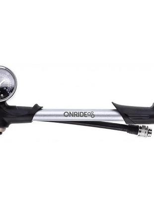Насос высокого давления onride pressure 20 алюминиевый с манометром