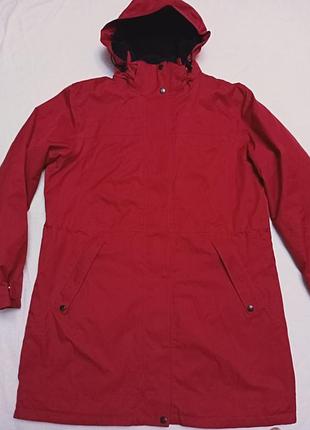 Утепленная красная куртка-парка maier sports (мембрана 10 000, мех), размер 50-52 (xl/xxl) - идеальное состояние