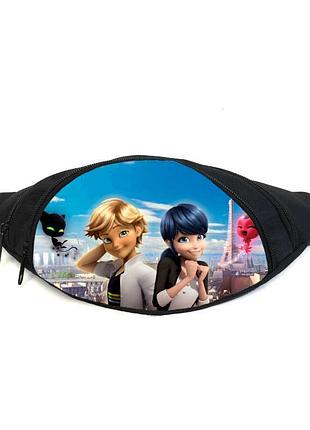 Поясная сумка бананка леди баг (gbm03) gear bag черная