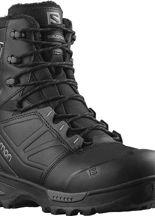 Чоловічі зимові черевики salomon toundra pro cswp black/black/magnet