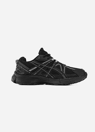 Черные кроссовки унисекс asics gel kahana 8 black gore-tex cordura termo winter х ассикс 36