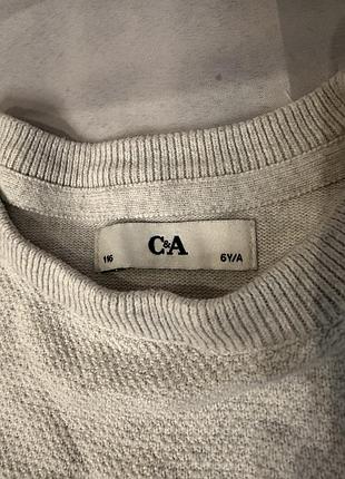 Светр для хлопчика c&a сірий 4