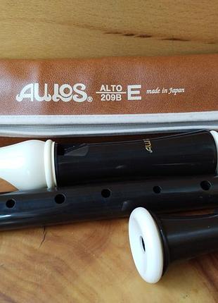 Альтовая блок-флейта, флейта aulos alto 209b e, требл, альтовая флейта
