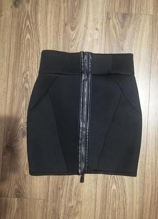 Юбка мини женская черная guess, р. m/l