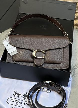 Сумка coach tabby dark beige shoulder bag 26 brown