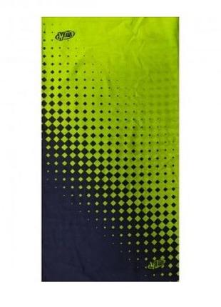 Мультифункциональная повязка 4fun aw polartec reversible romb green/black