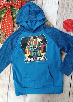 Теплое худи для мальчика minecraft 3
