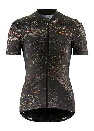 Велофутболка женская craft adv endur graphic jersey w black/multi