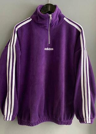 Флисовый свитшот adidas zip fleece флиска адидас