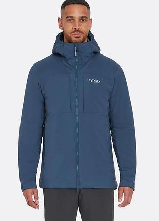 Куртка чоловіча rab xenair alpine jacket tempest blue