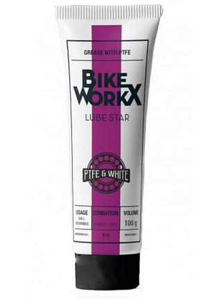 Смазка густая bikeworkx lube star white 100 г