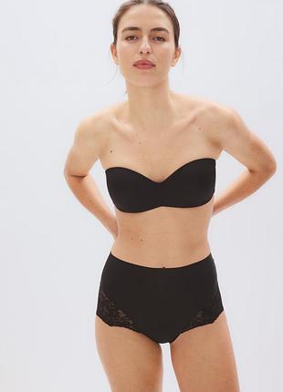 H&m гладкий ущільнений бюстгальтер бандо з мікрофібри