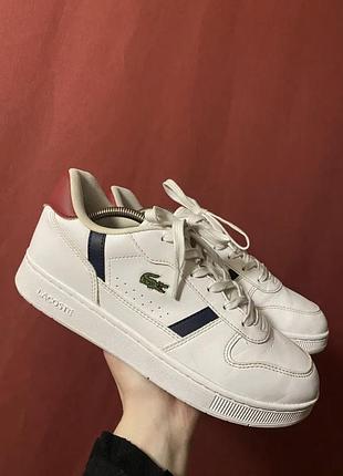 Кросівки унісекс lacoste білі, розмір 38, довжина устілки 24,5 см