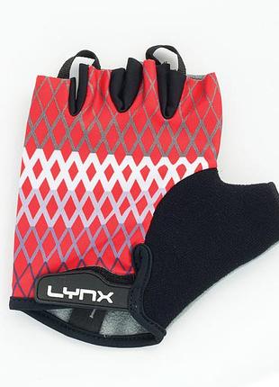 Велоперчатки lynx lycra red