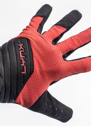Велорукавиці lynx expert long red
