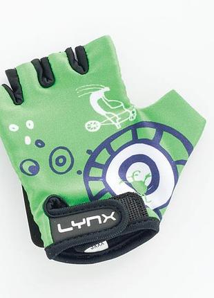 Велоперчатки lynx kids green