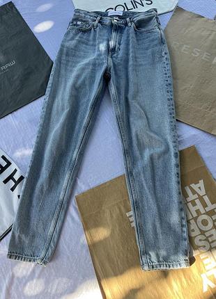 Джинси жіночі calvin klein jeans блакитні розмір 28